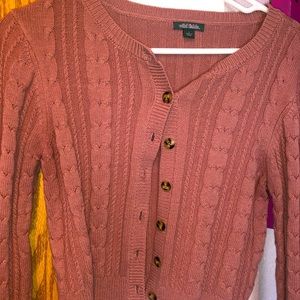 Cardigan purple sweater for the upcoming fall months